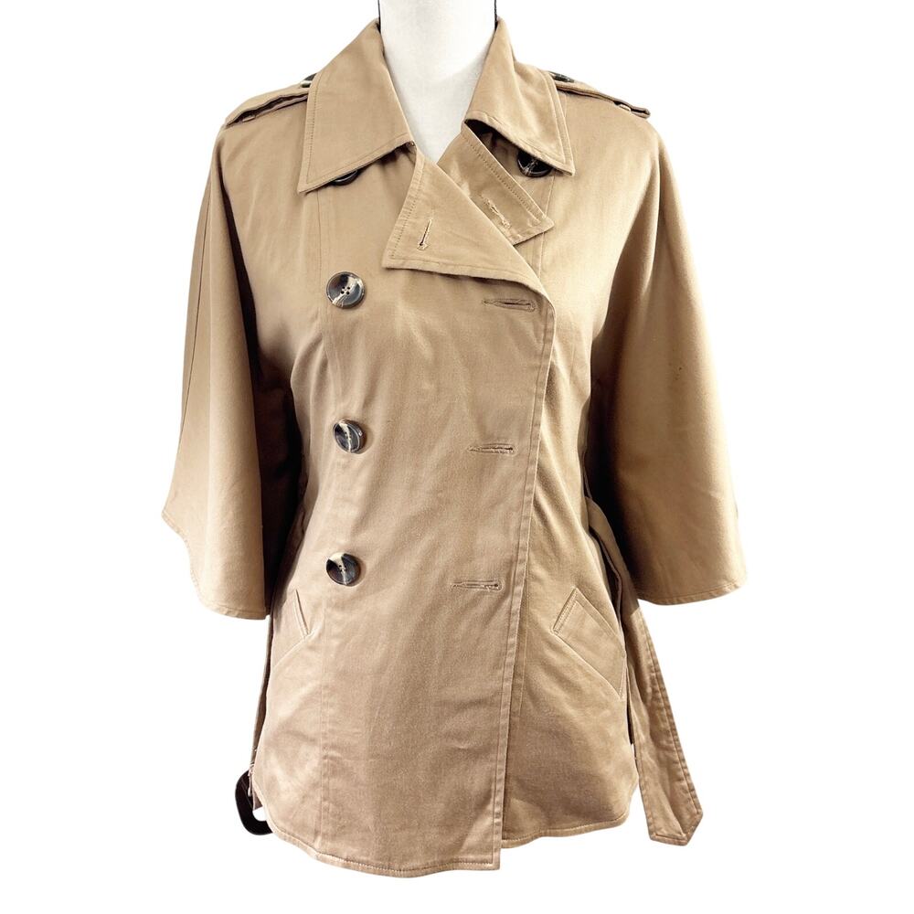 S. Line Double Breasted Belted Jacket - Size L